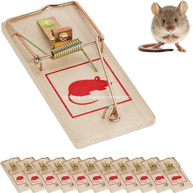 Wholesale Reusable Wooden Mouse Live Trap Bait Mice Home Garden Supplies Mouse Killer Pest Control Mousetraps