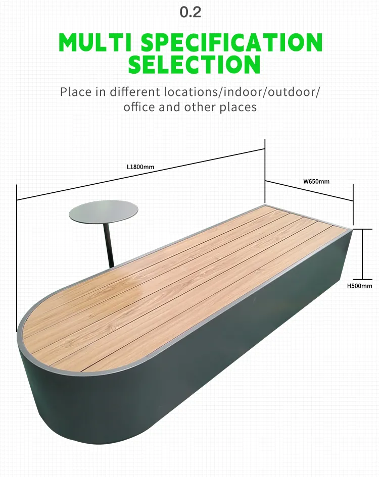 Galvanized Steel Storage Long Bench