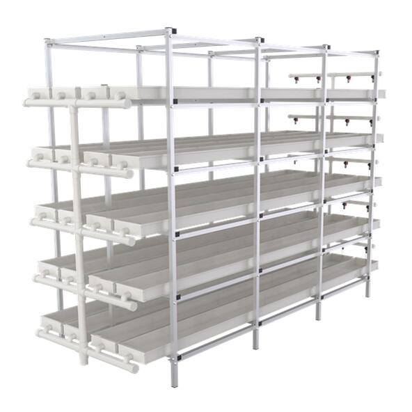 Indoor Vertical Hydroponics Horse Grass Growing Fodder Tray Plastic Microgreen Trough Barley Seed Starting Fodder Tray