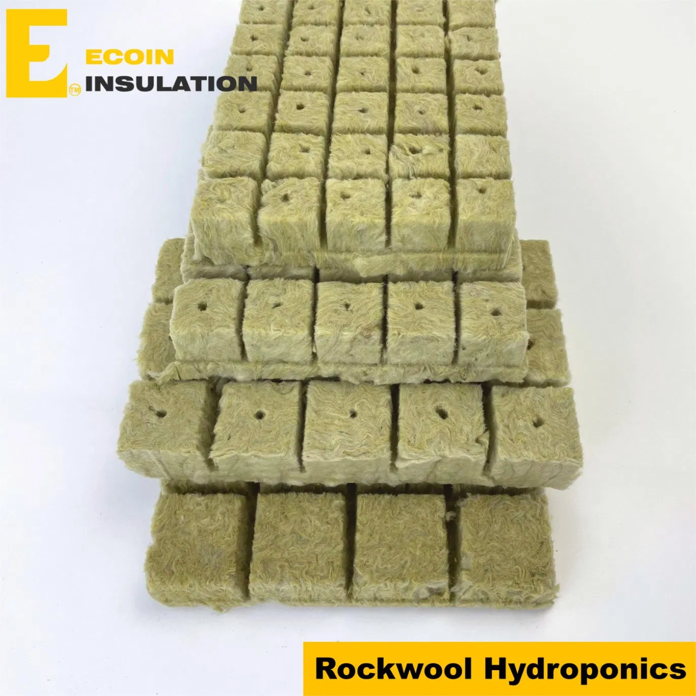 Mineral Wool Cubes Stone Wool Starter Grow Cubes for Cuttings, Cloning, Plant Propagation, Seed Starting