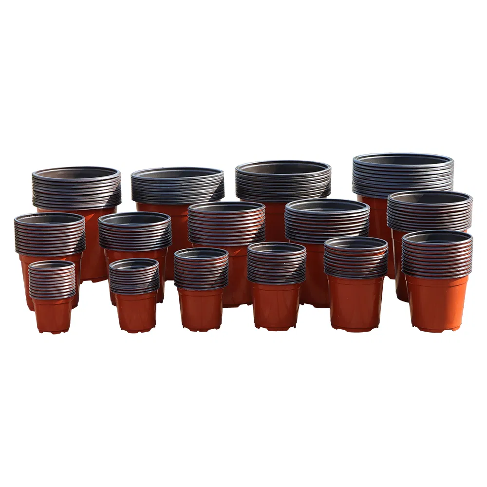 1 Gallon Flexible Plant Nursery Pots Thickened Soft Plastic Seedling Pots Seed Starting Pot Flower Plant Container for Succulents (SED-10090)