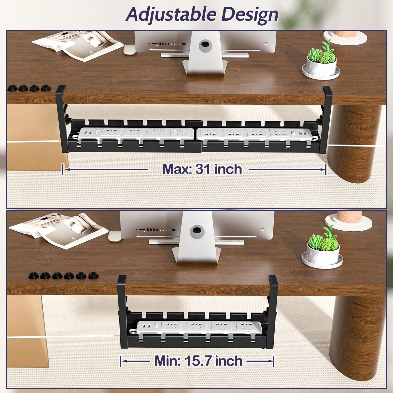 Home &amp; Office Under Desk Cable Tidy Organizer &amp; Garden Tool Holder
