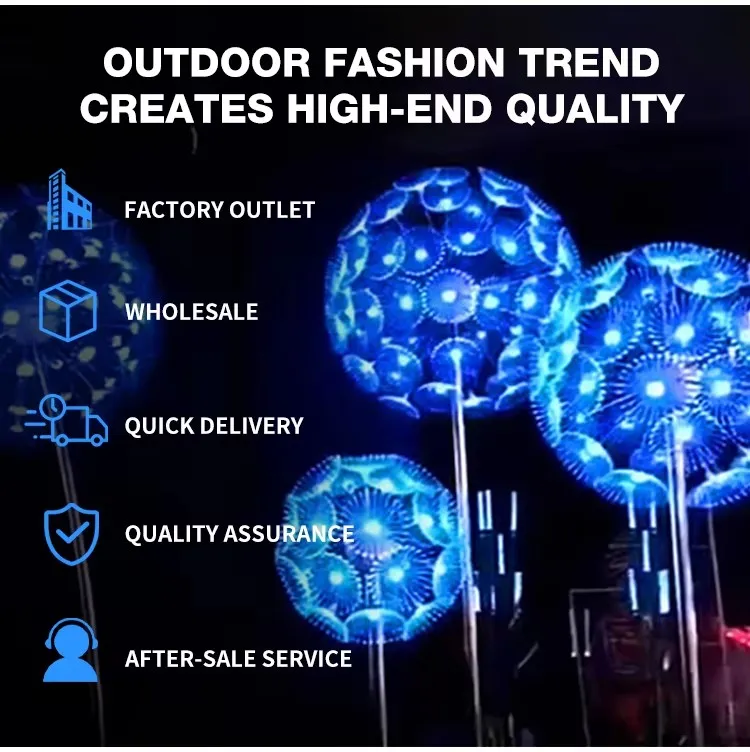 Fiber Optic Dandelion Detail 2