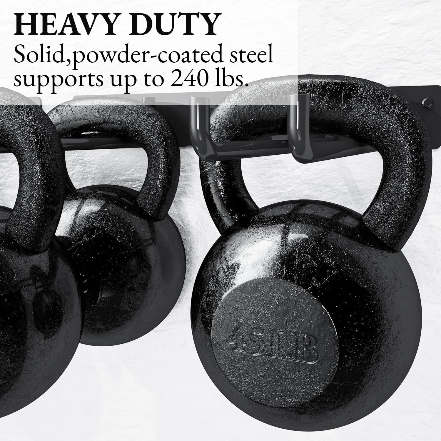 Tool Storage Rack, Heavy Duty Steel Garage Wall Mount Garden Tool Organizer