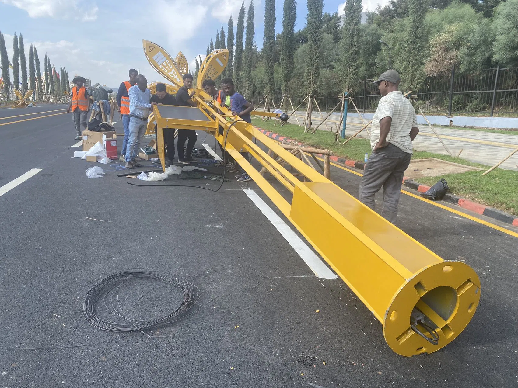 LED Street Lighting Solar Power Energy Saving Lamp with Lithium Battery