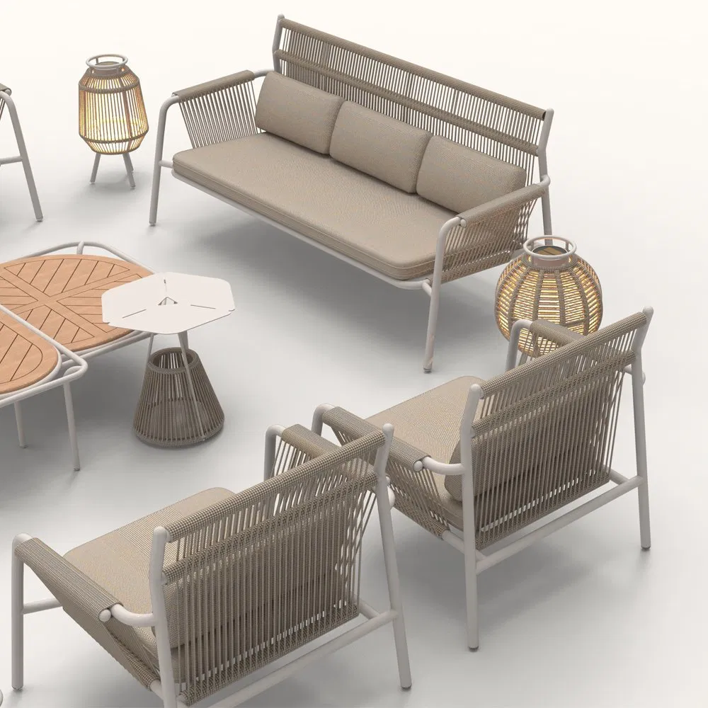 Aluminum Furniture Luxury Garden Furniture Lounge Sectional Outdoor Sofa Patio Set