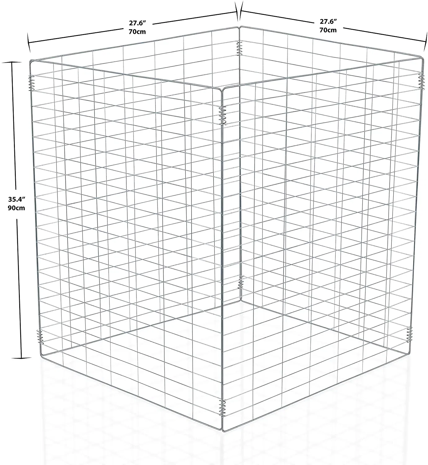 Galvanized Metal Wire Compost Bin for Garden Composting 36X36in