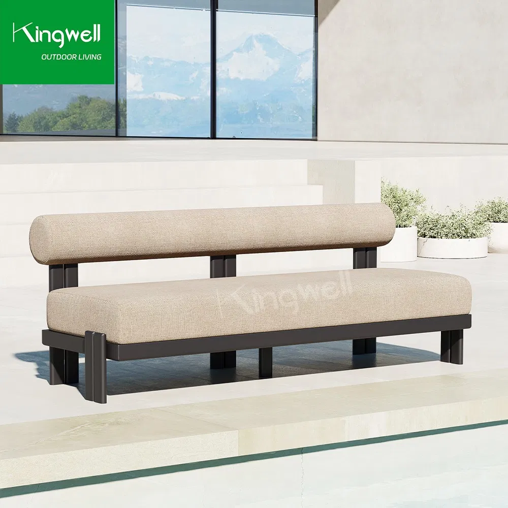 Kingwell Garden Patio Furniture Sofa Aluminium Outdoor Lounge Sofa Set