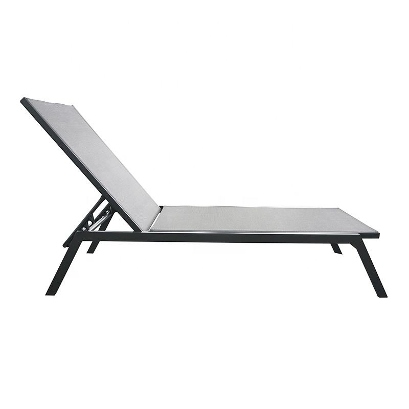 Aluminum Textilence Fabric Swimming Pool Chaise Outdoor Patio Furniture Beach Sun Loungers