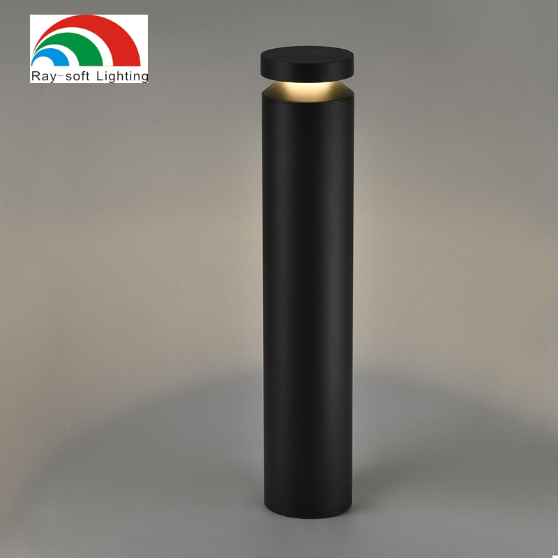 LED Post Bollard Garden Outdoor Vintage Round Cylindrical Pathway Landscape Lawn Light Lighting