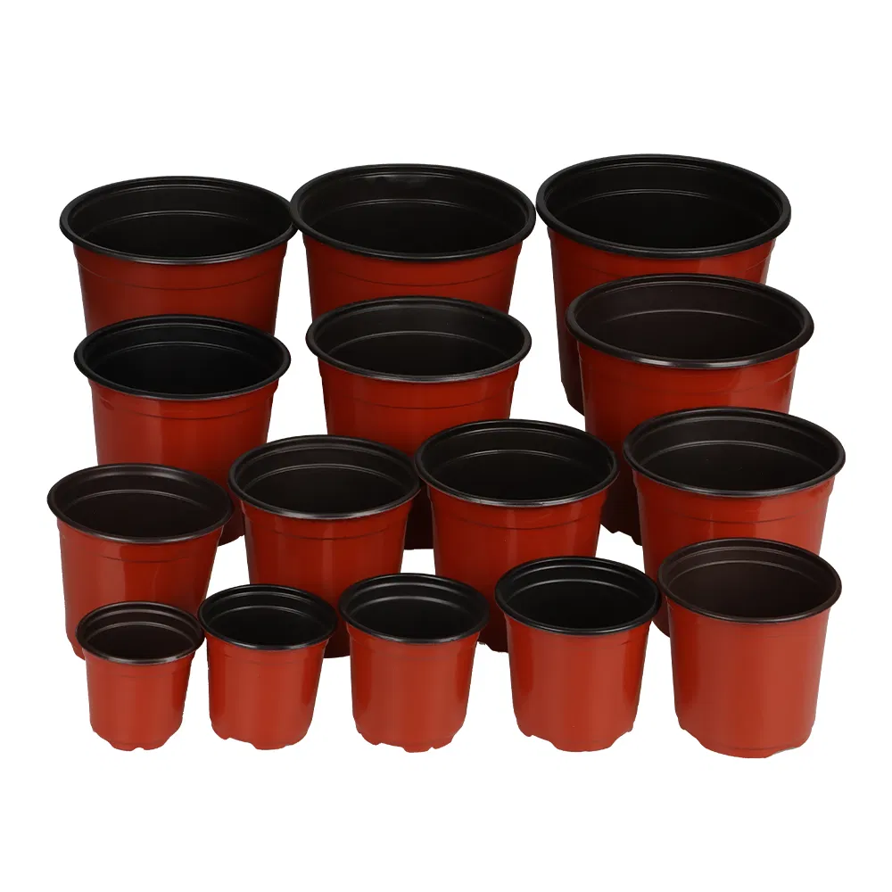 1 Gallon Flexible Plant Nursery Pots Thickened Soft Plastic Seedling Pots Seed Starting Pot Flower Plant Container for Succulents (SED-10090)