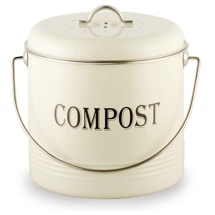 Kitchen Compost Bin with Lid for Composting Food Waste Bucket for Counters