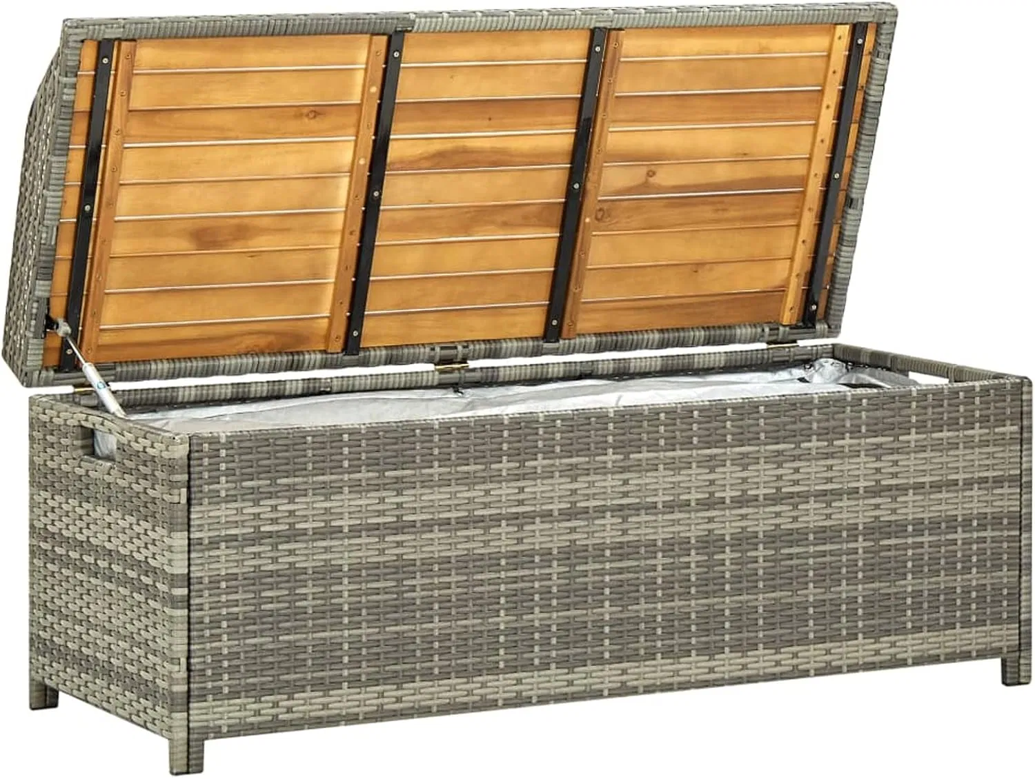 Outdoor Furniture New Design Rattan Cushion Box Storage Benches with Storage Chest