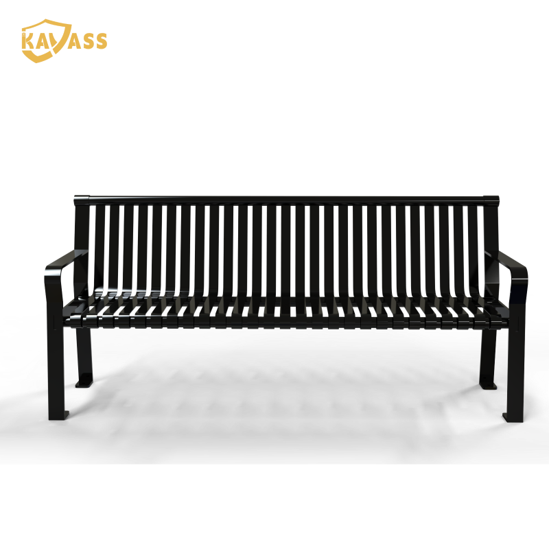 Kavass Waterproof Storage Street Bench Outdoor Dining Chair Lounge Furniture