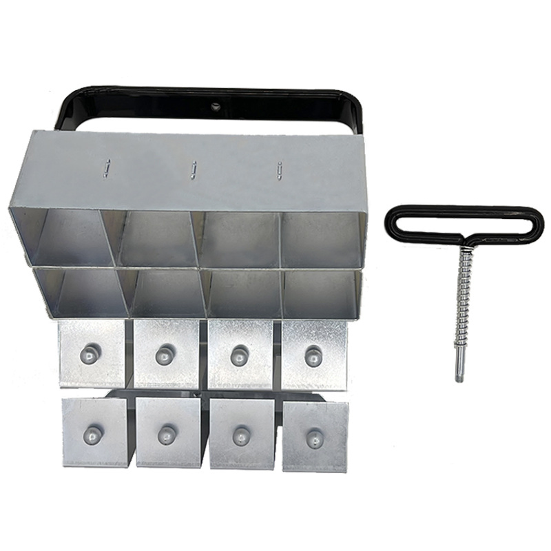 8 and 4 Cell Seed Starting Soil Block Maker Hand Held 2 Inch Mold Garden Blocking Tool with Handle