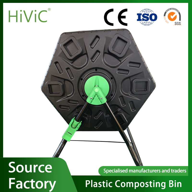 2026 New Design Large Square Weatherproof Garden Outdoor Wholesale Plastic Composting Bin for Kitchen Waste