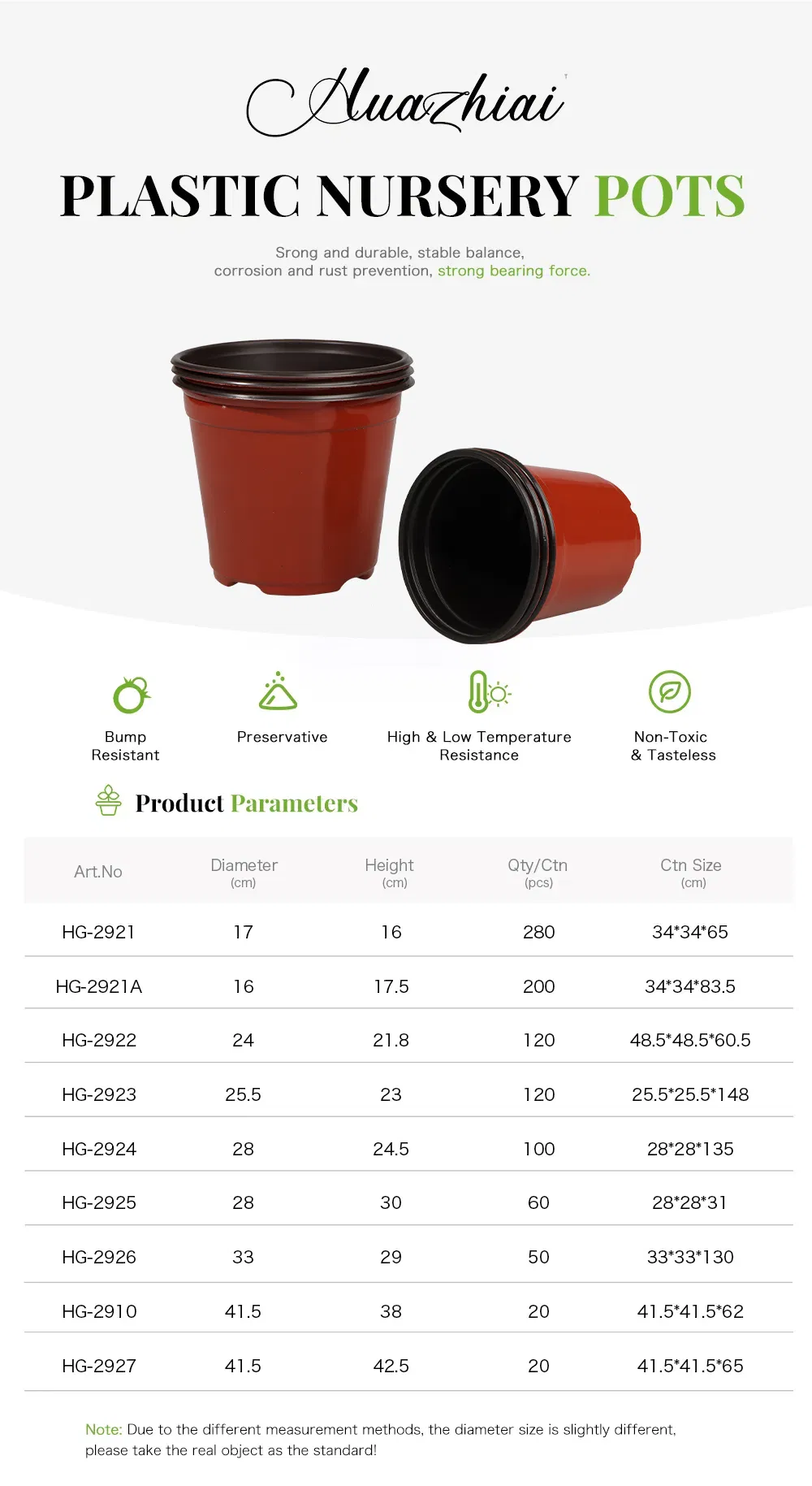 1 Gallon Flexible Plant Nursery Pots Thickened Soft Plastic Seedling Pots Seed Starting Pot Flower Plant Container for Succulents (SED-10090)