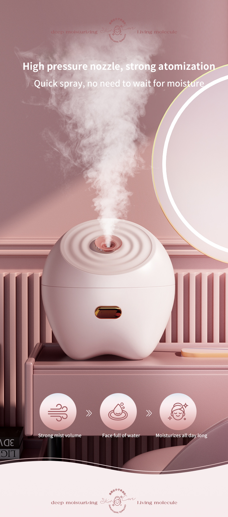 Electric Portable Facial Steamer - Design