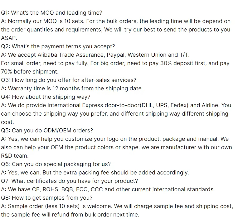 FAQ Details