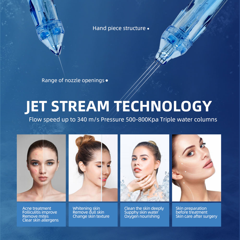 CE Approved Hydration Oxygen Aqua Jet Peel Machine Water Dermabrasion Facial Cleaner Professional Skin Care Spa Beauty Equipment