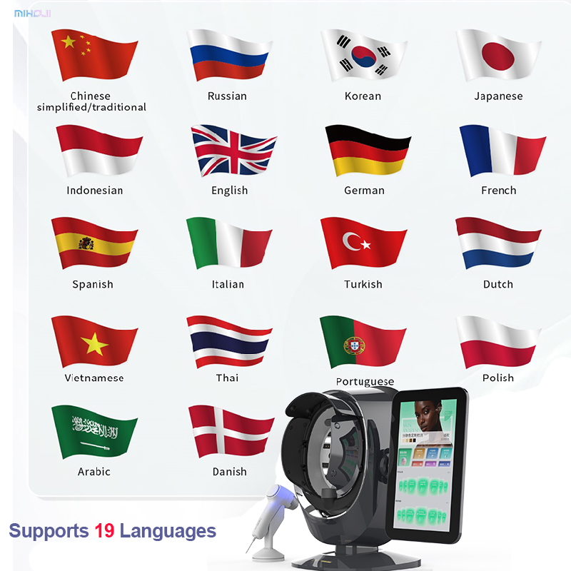 Portable Black Skin Analyzer Machine Suppliers K57 Bitmoji Black Skin Analysis 3D Machine Home Use Skin Analyzer