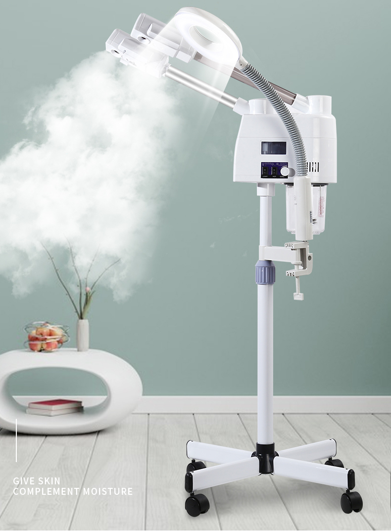 22 Beauty Salon Professional Facial Steamer Machine 3 in 1 With Magnifying Led Light