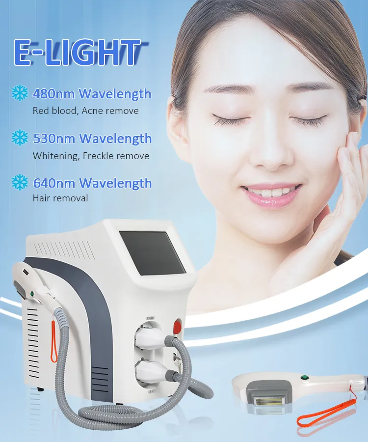 Medical CE Approved IPL Aesthetic Laser Hair Removal Elight Facial Permanent Hair Removal Machine