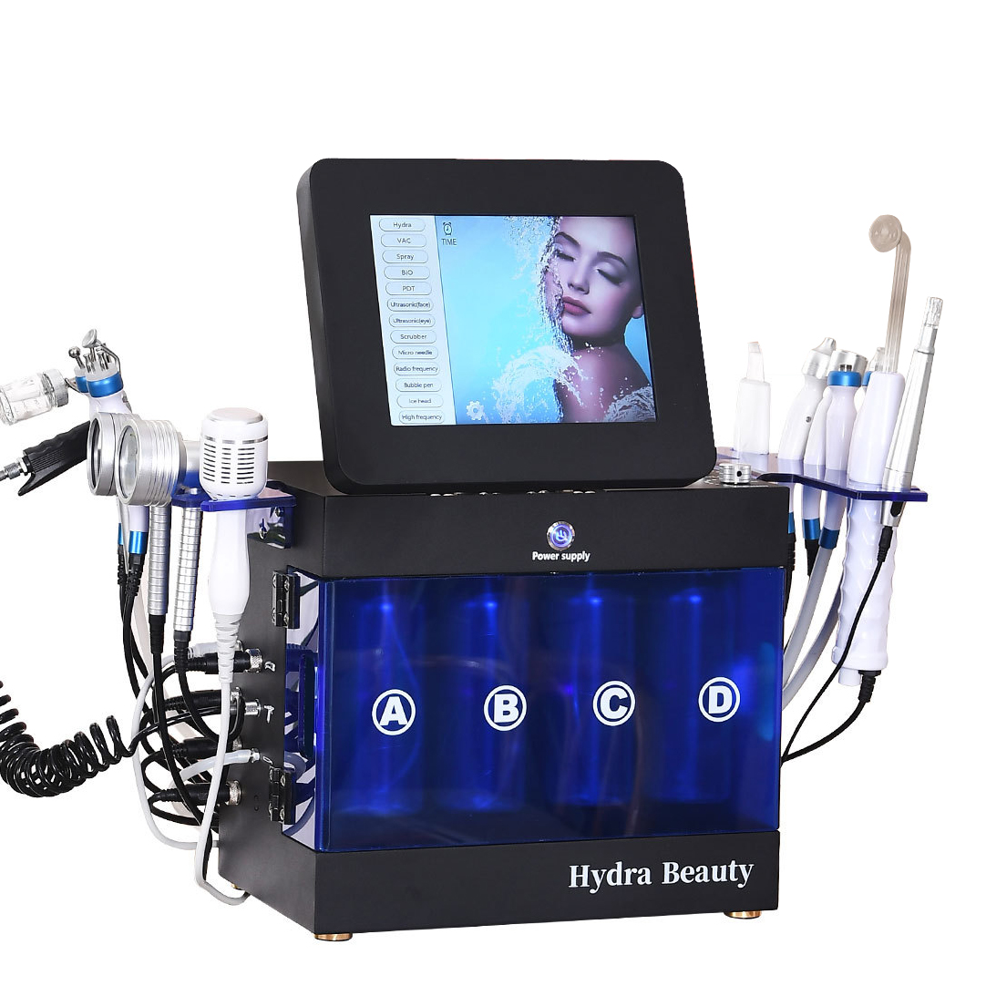 Portable Beauty Salon 14 in 1 Hydra Beauty Machine Microdermabrasion Hydro Facial Machine