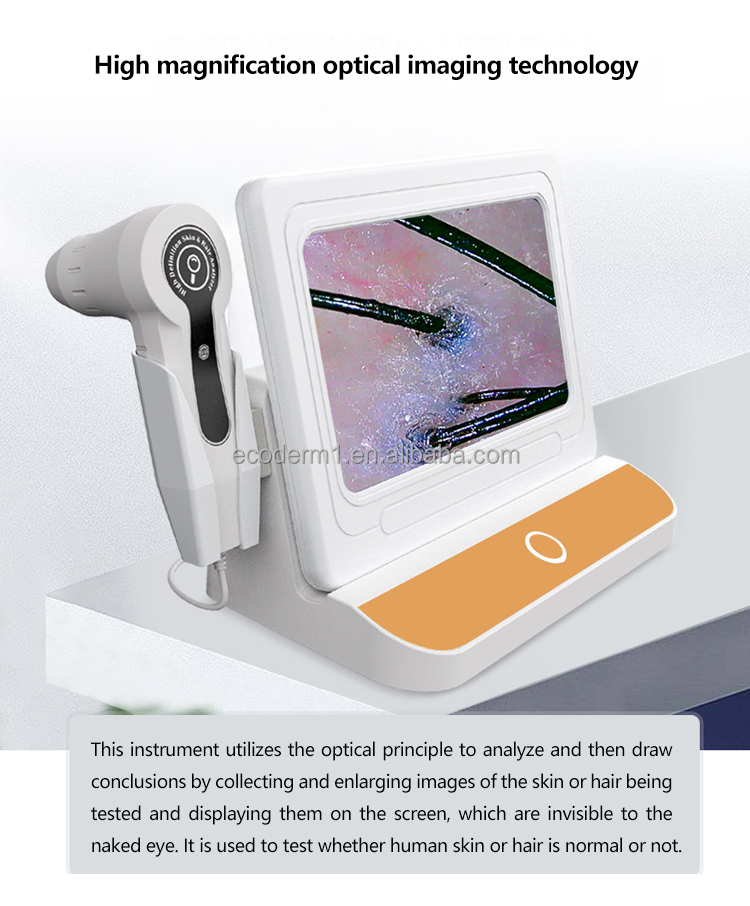 High Quality HD Massage Hair-loss Treatment Growth Smart Wireless Skin and Hair Analysis Machine AI Tester