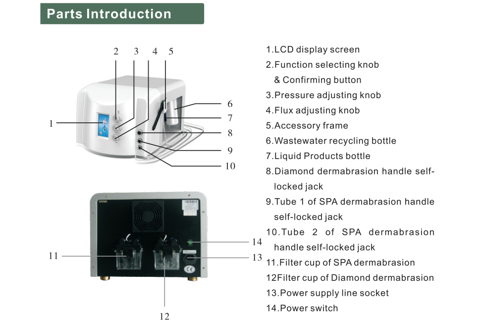 Professional High Quality 2 in 1 Skin Cleaning Diamond Peel Dermabrasion Silkpeel Dermalinfusion Machine