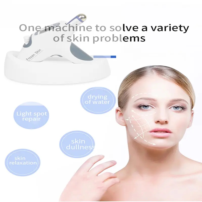 Factory Supply Frozen Skin Co2 Gas Cryo Therapy Magic Gun Face Lift No Needle Whitening Mesotherapy Machine