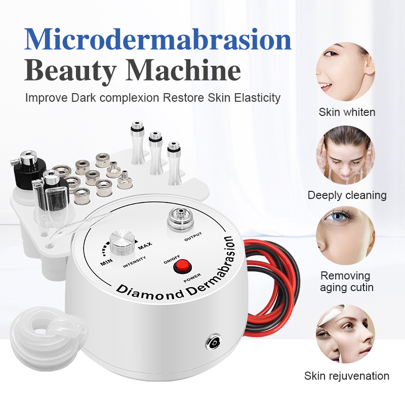 3 in 1 Facial Cleansing Peel Dermabrasion Machine Strong Diamond Microdermabrasion Device