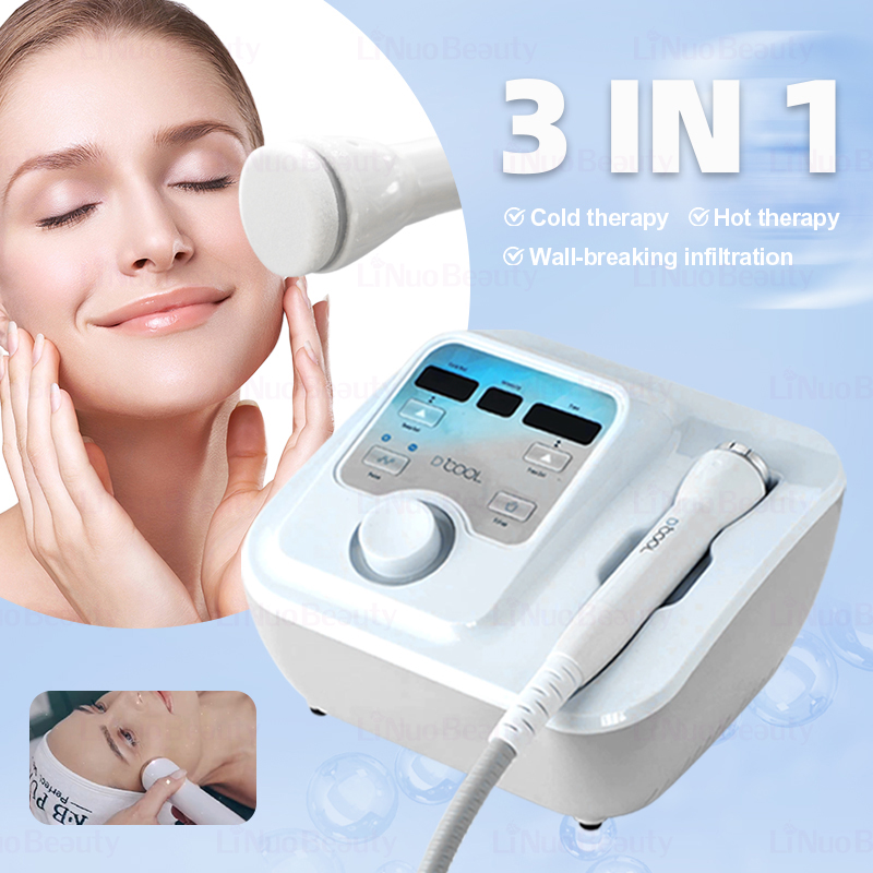 Hot &amp; Cold Hammer Skin Cool Lifting Cryo Facial Equipment US Plug ABS Material Desktop Face Tool