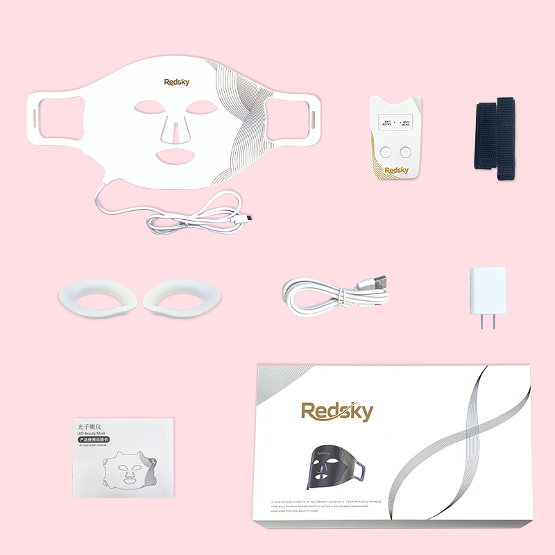 REDSKY Led Face Mask Infrared Light Red Light Therapy Mask For Skincare Beauty Salon Equipment