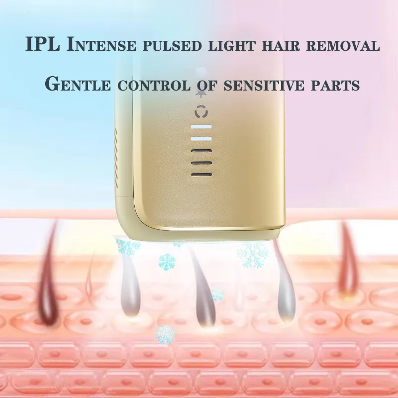 Professional Home Use High Power Laser IPL Epilator Painless Shaving Epilator Handset Women Skin Facial Hair Removal Machine