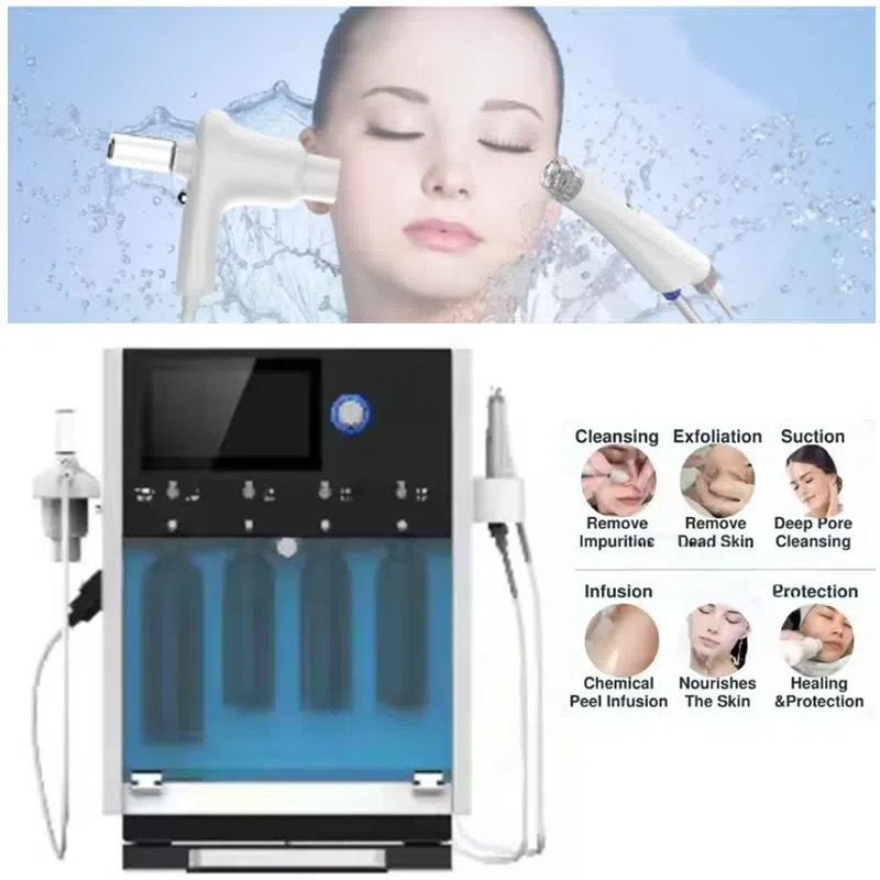 2025 Newest Ems Vibration Small Bubble Vacuum Skin Care Facial Cleaning Machine for Skin Care Blackhead Removal Electro Poration