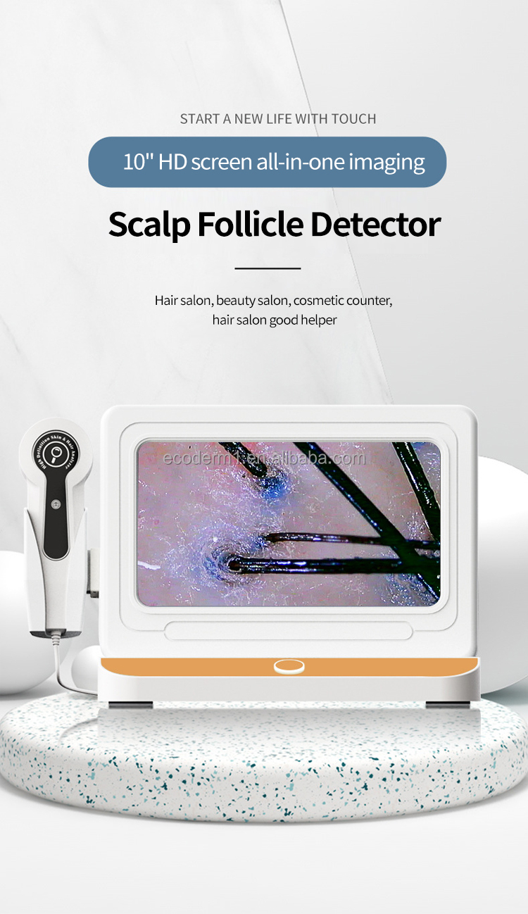 High Quality HD Massage Hair-loss Treatment Growth Smart Wireless Skin and Hair Analysis Machine AI Tester