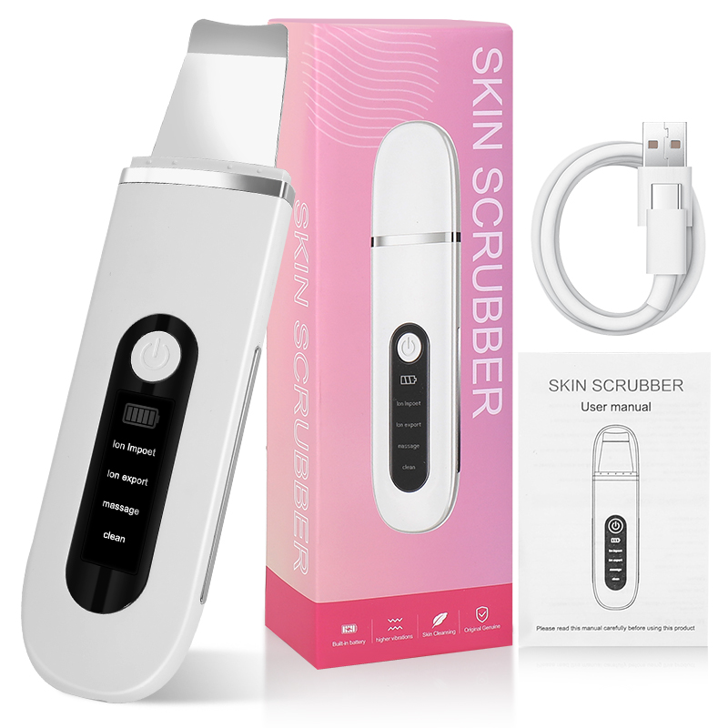 Electric Ultrasonic Waterproof Hand Held Household Skin Peeling Machine Pore Cleaner Facial Cleanser Blackhead Remover Beauty