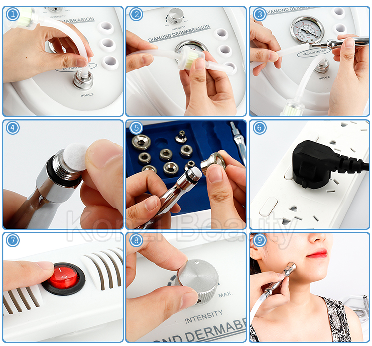Home Use Strong Vacuum Suction Microdermabrasion Machine Diamond Dermabrasion Face Clean