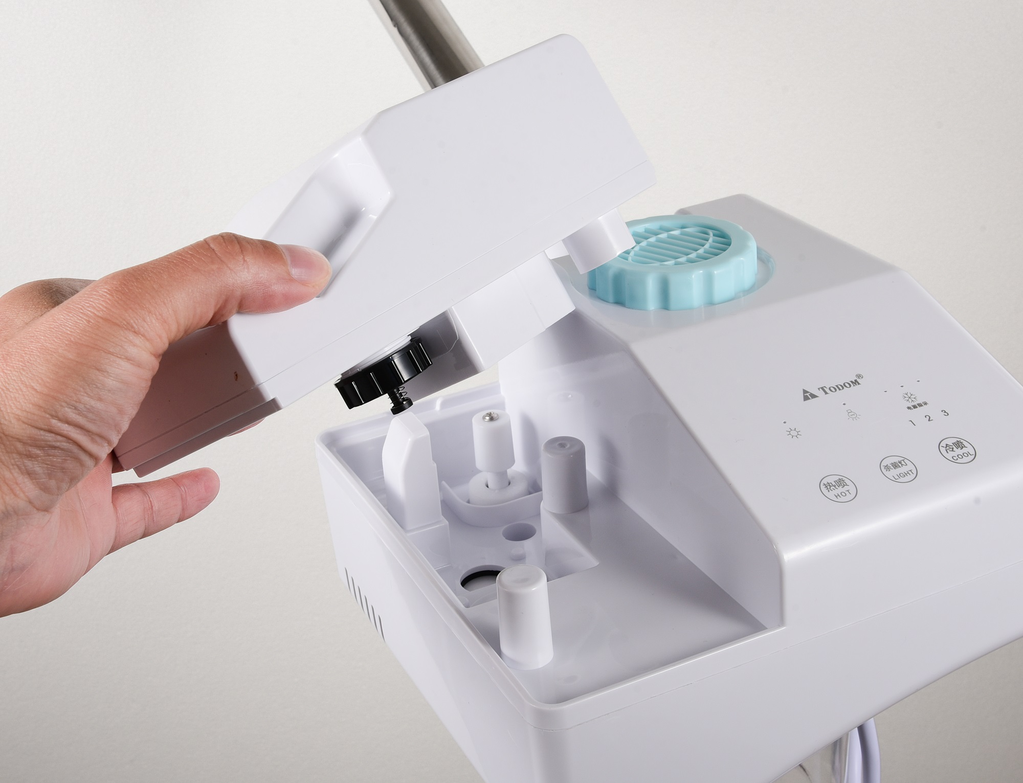Professional Facial Steamer 2 in 1 Nano Ion Hot and Cold Spray Spa Ozone Manual Vaporizer Facial Machine Steamer