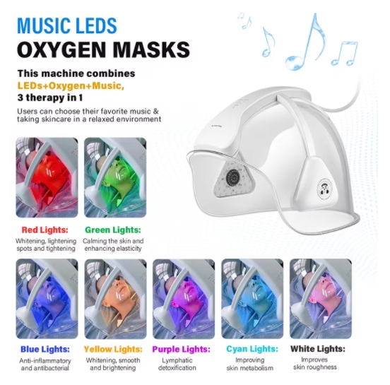 Portable 11in1 Oxygenation O2 Therapy Oxygen Facial Skin Jet Peeling Beauty Facial Machine