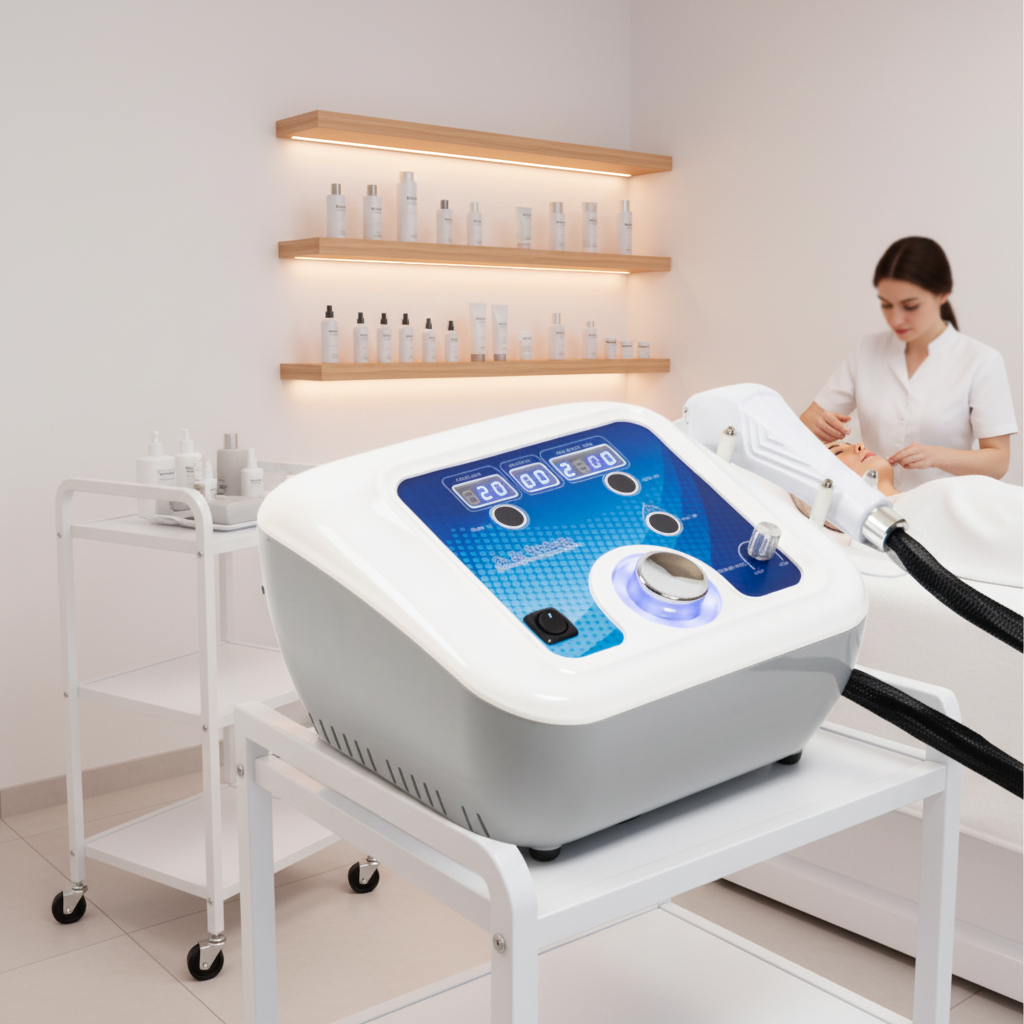 Trending Products 2026 Microcurrent air Boxing Facial Device Cold and Heat Electroporation for Face Lifting Beauty Machine