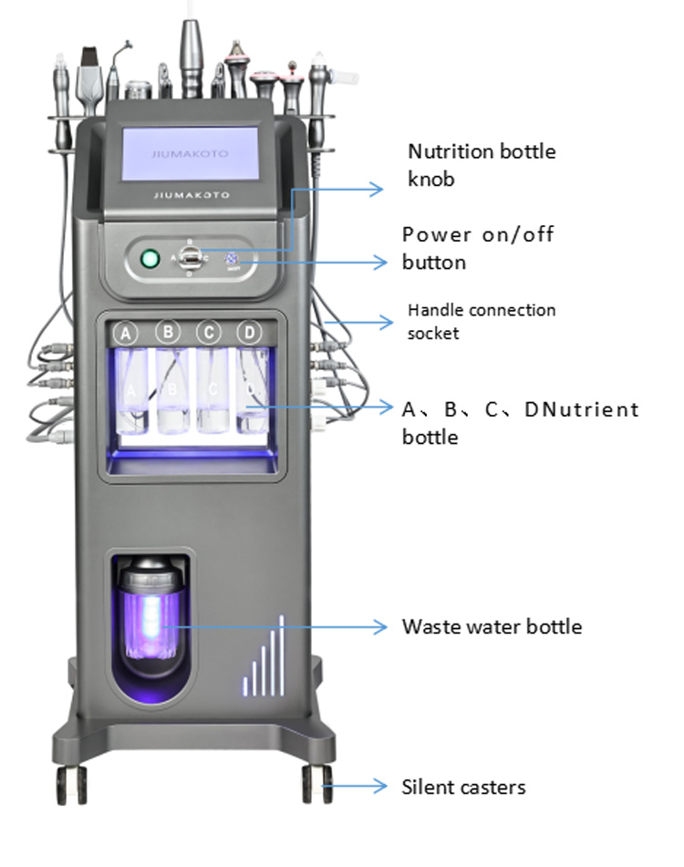 High Quality Machine Crystal Skin Care Beauty Machine 10 In 1 Dermabrasion Facial Care System Dermabrasion Machine