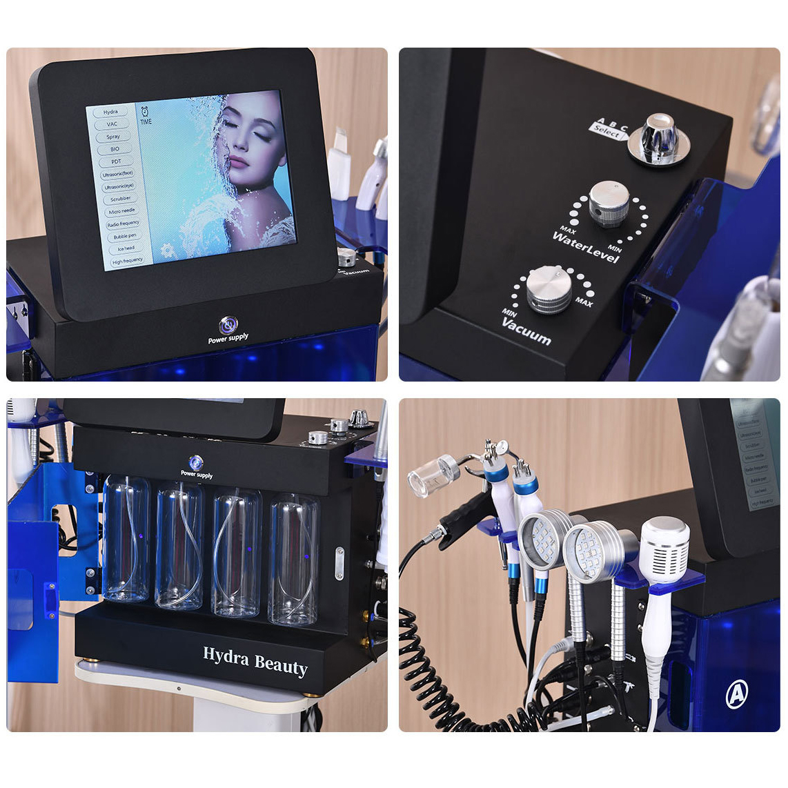 Portable Beauty Salon 14 in 1 Hydra Beauty Machine Microdermabrasion Hydro Facial Machine