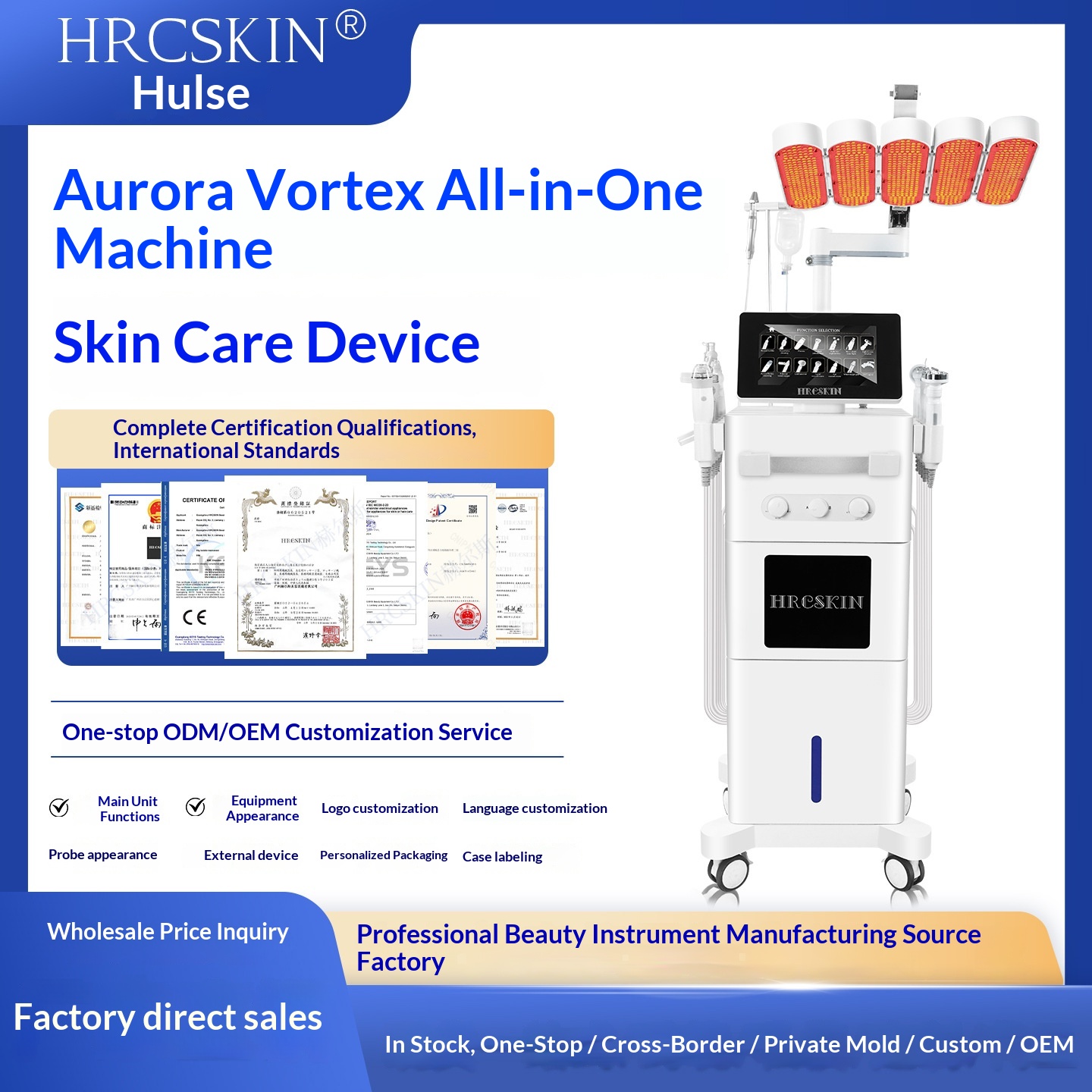 Hydra Microdermabrasion Facial Machine Shrink Pores Deep Cleaning Microdermabrasion Hydra Oxygen Facial Machine