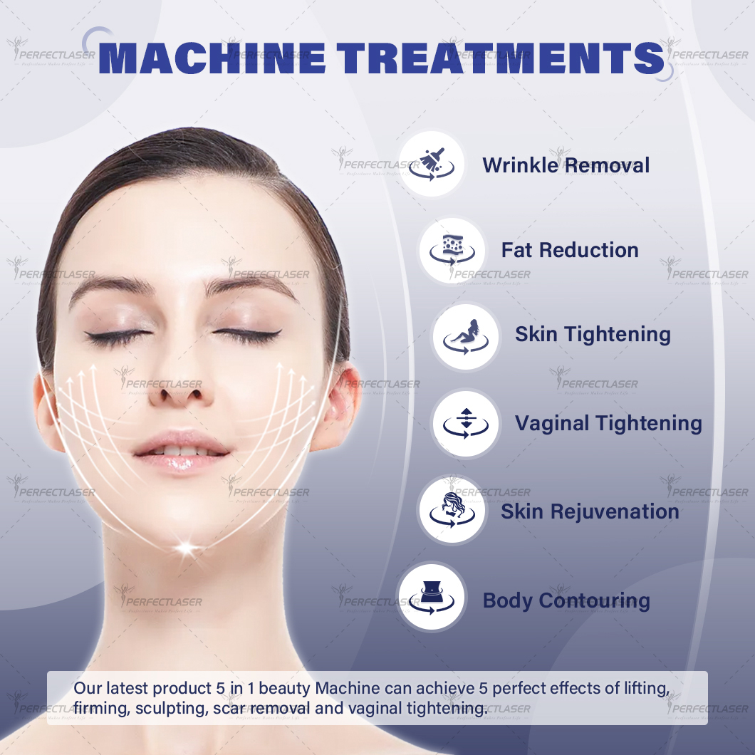 Factory Price HIFU 12D Hifu Face Lifting Machine 5 in 1 Smas Facial Anti-Wrinkle Anti-aging Vaginal Tightening Beauty Machine
