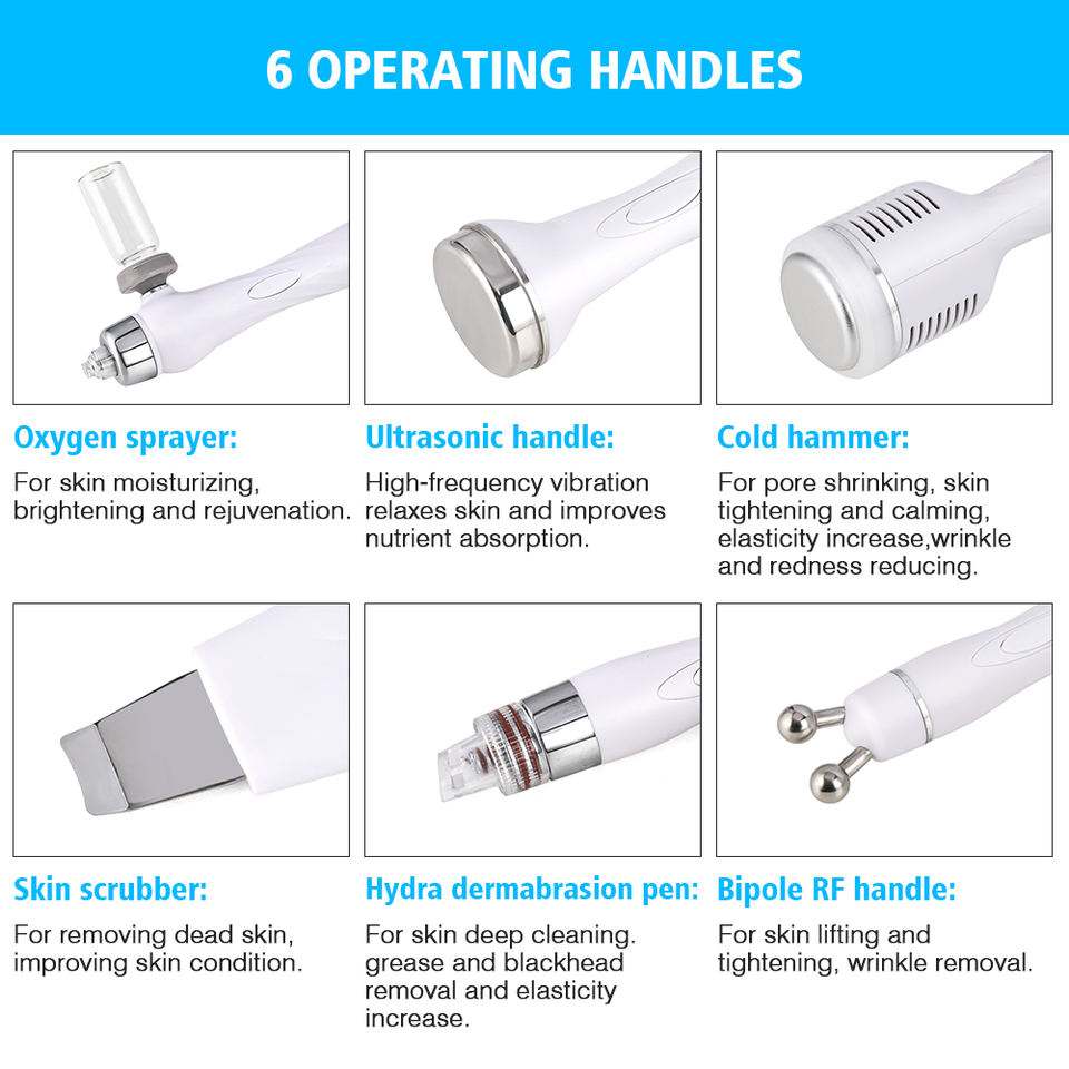 Factory Price Ultrasonic Dermabrasion Beauty Machine with H2O2 Cleaning