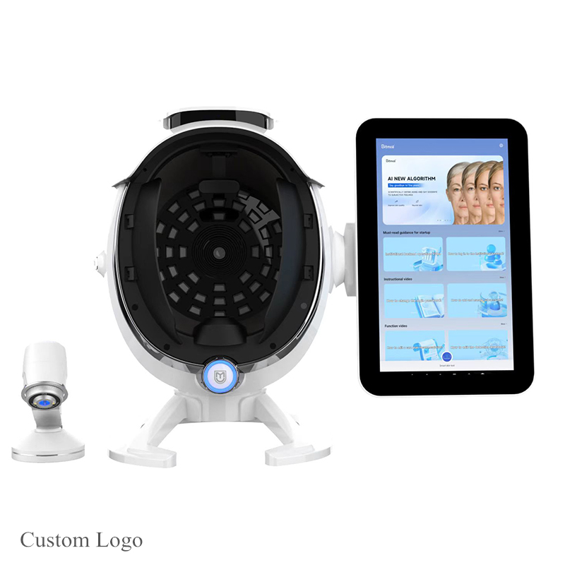 Bitmoji AI Magic 3D Mirror Facial Scanner Analizador De Piel Acne Skin Analysis Full Face Scanner Testing Skin Analyzer Machine