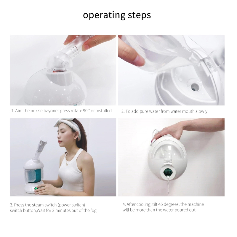 Top Selling Ozone Portable Spa Salon Professional Ozone Micro Mis Nano Ionic Home Steam t Face Facial Steamer