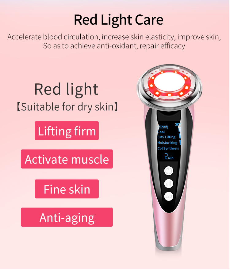 Microcurrent Facial Device Hot and Cold Beauty Equipment Facial Massager for Skin Care Multifunctional Facial Massager